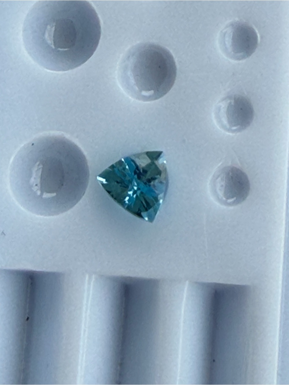 Blue Topaz Trillion-Cut Gemstone .46 carats